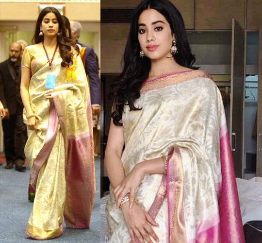 Jhanvi Kapoor in Manish Malhotra designed sari