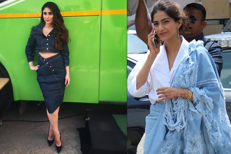 Kareena Kapoor And Sonam Kapoor in Denim Fashion