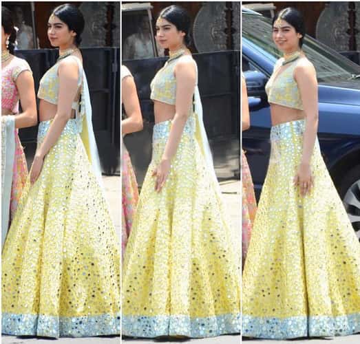 Khushi Kapoor Fashion at Sonam Kapoor wedding