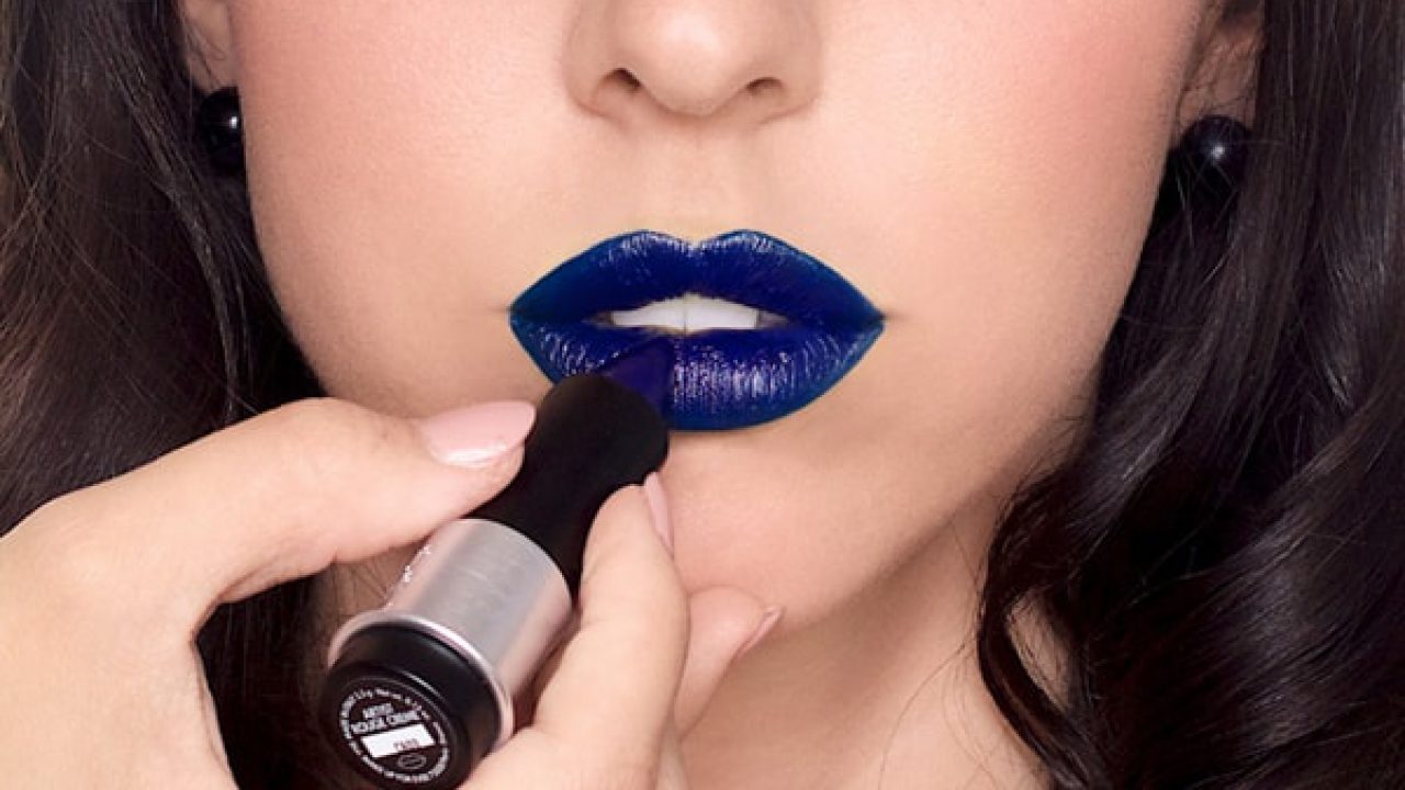 navy blue matte lipstick