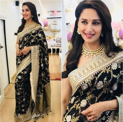 Madhuri Dixit in Anita Dongre Saree