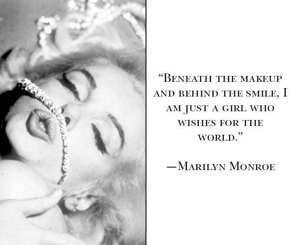 Marilyn Monroe Makeup Quotes