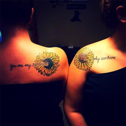 Mother Daughter Tattoo Design Ideas