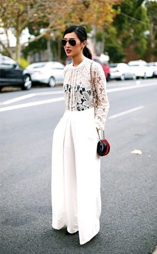 Pair High-Waisted Pants With a Bustier Fashion