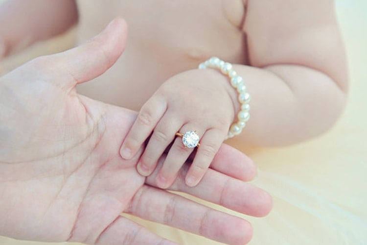 Personalized Name Engraved Rings for baby