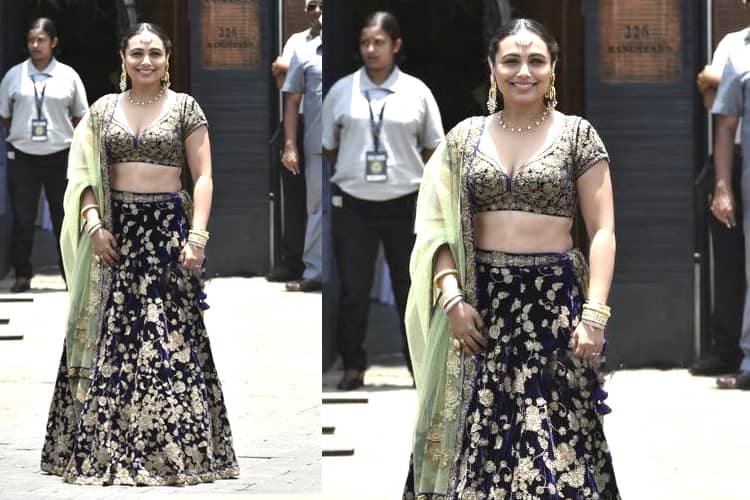 Rani Mukerji Fashion at sonam kapoor wedding