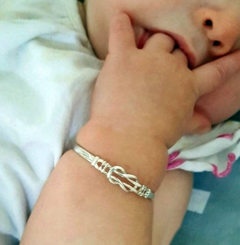 Silver Bangles for Baby-min