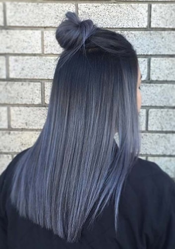 Smoky Blue Balayage