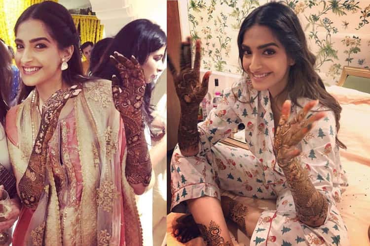 Sonam Kapoor in Mehendi Celebrations