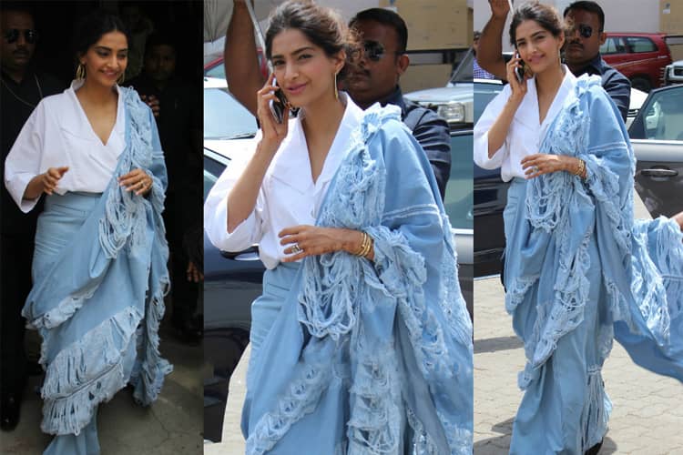 Sonam Kapoor in Denim Fashion