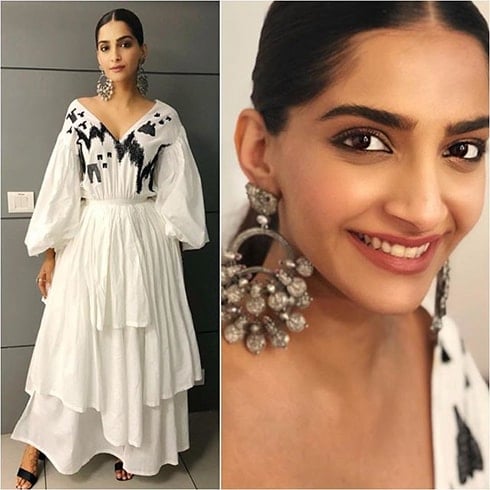 Sonam Kapoor in Mohammed Mazha Label