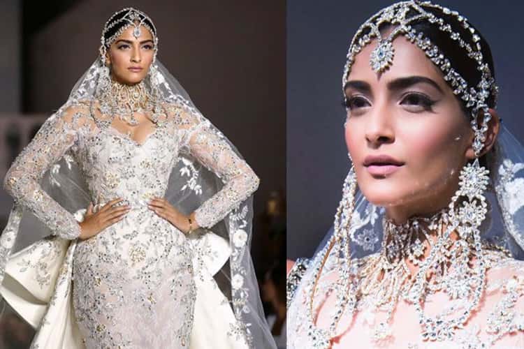 Sonam's bridal fashion with jewelry