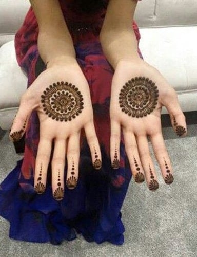 Round Mehndi Designs