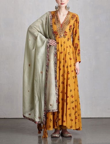 Yellow salwar kameez