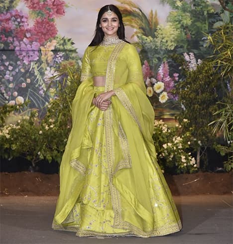 alia bhatt in blue and white lehenga