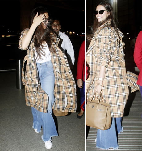 Deepika Padukone in Burberry Trench Coat