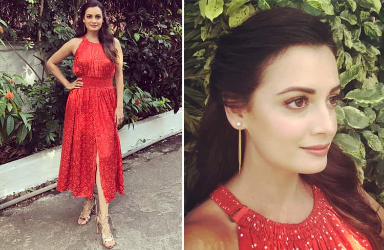 Dia Mirza in Anita Dongre