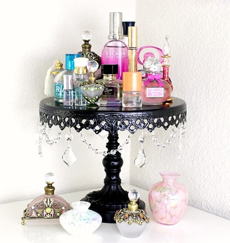 Fragrances on Cake Stand