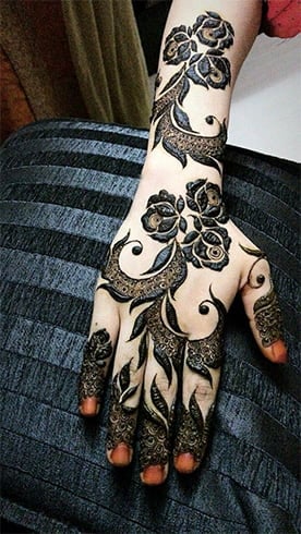 Gothic Rose Henna Motif