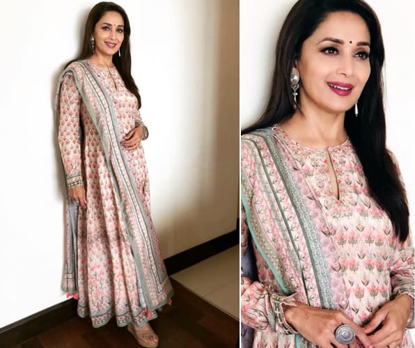 Madhuri Dixit In Anita Dongre Label