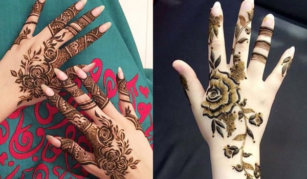 Top Rose Mehndi Designs To Be The Cynosure Of All Eyes