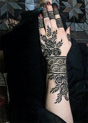 Rose Mehndi Designs 2018