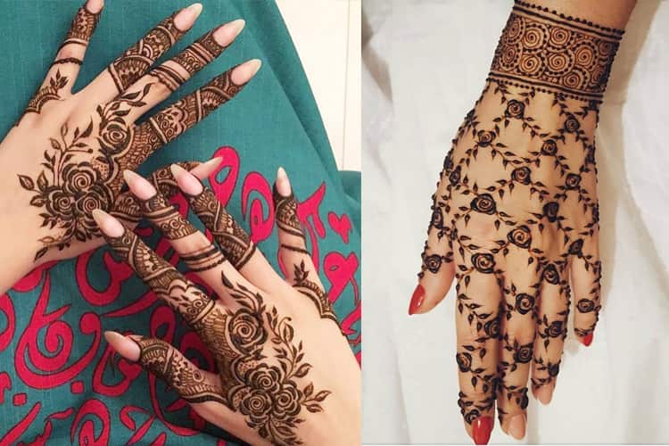 Top Rose Mehndi Designs To Be The Cynosure Of All Eyes