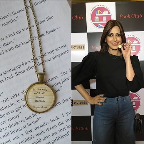 Sonali Bendre Book Club pendant