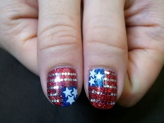 4th of July Nail Art Design Ideas