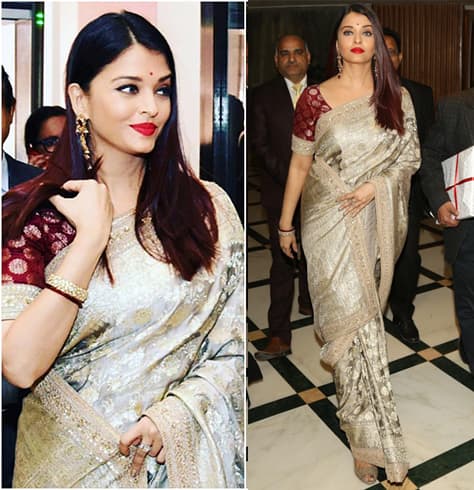 Die besten Looks von indischen Schauspielerinnen in Sarees  