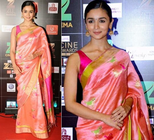 Die besten Looks von indischen Schauspielerinnen in Sarees  