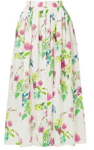 Floral Drindl skirt