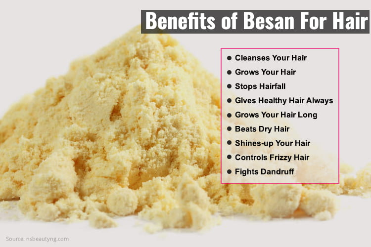 Besan (Gramflour) For Hair Works Wonders!