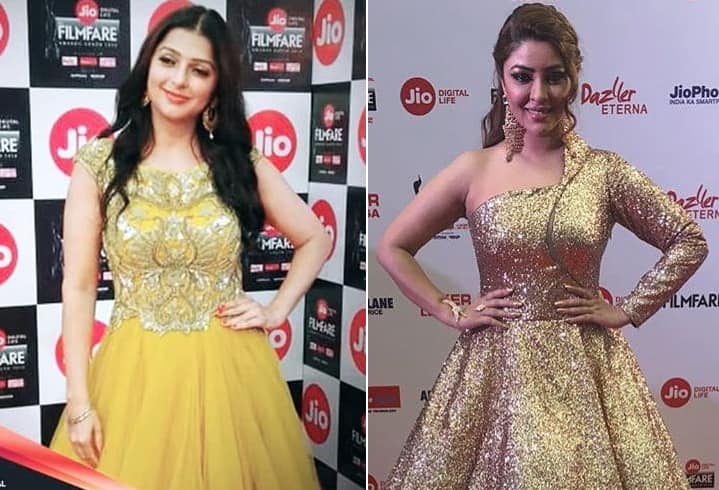 Bhumika Chawla and Payal Ghosh at Filmfare Awards