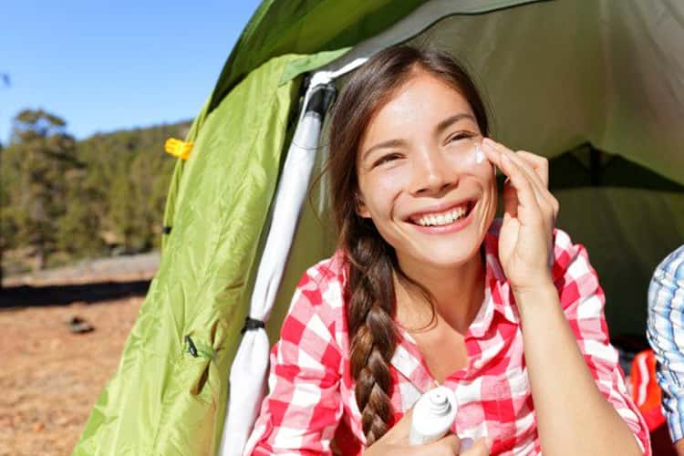 Camping beauty tips for skin