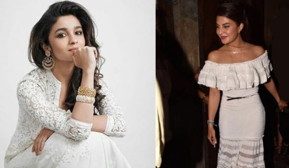 Celebs in White Lace Outfits fashion