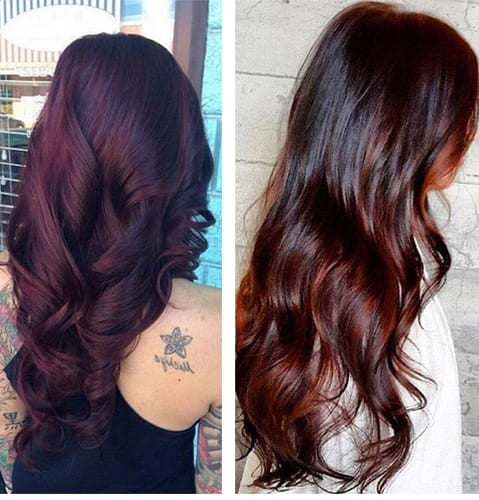 Chocolate Cherry Browns Hair Color