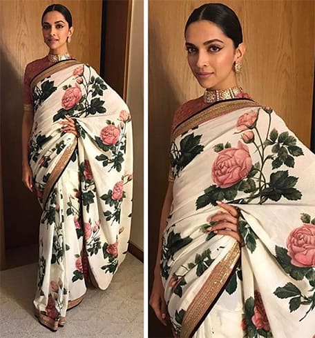 Deepika Padukone In Sabyasachi Saree