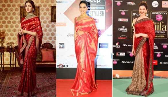 Deepika Padukone Sari Styles