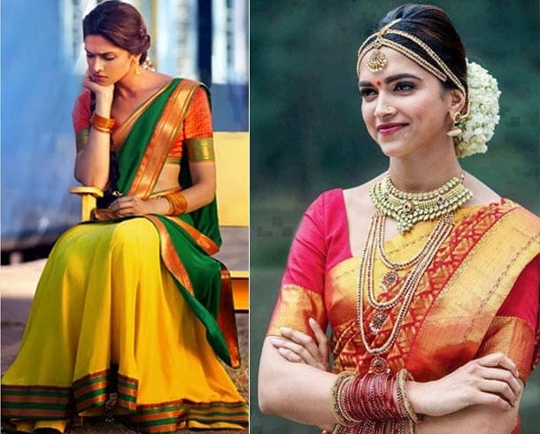 Deepika Padukone in Saree in Chennai Express