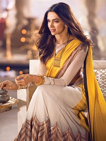 Deepika in sari