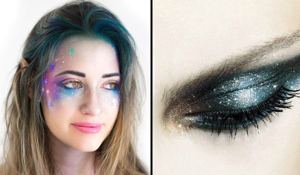 Probieren Sie das Galaxy Eye Makeup aus, um wie eine Weltraumprinzessin auszusehen!  