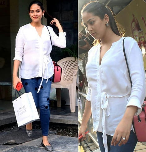 Mira Rajput In A White Top