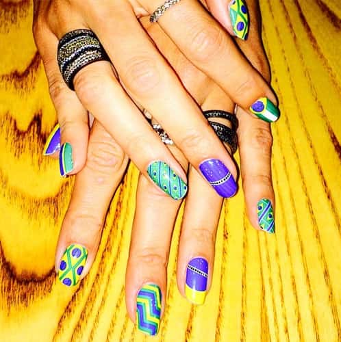 Nail Art For Soccer game