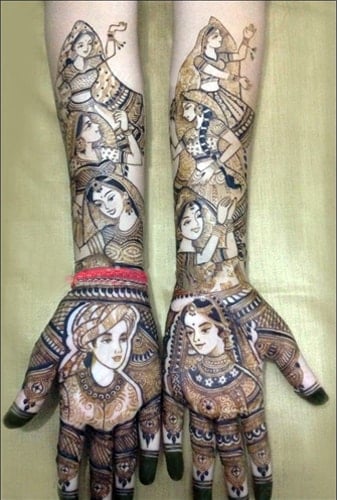 Raas Leela Mehendi Design