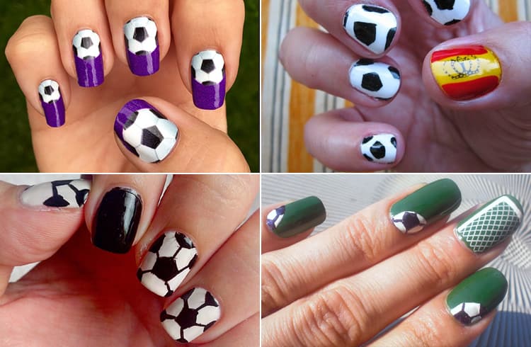 Soccer Nail Art Designs