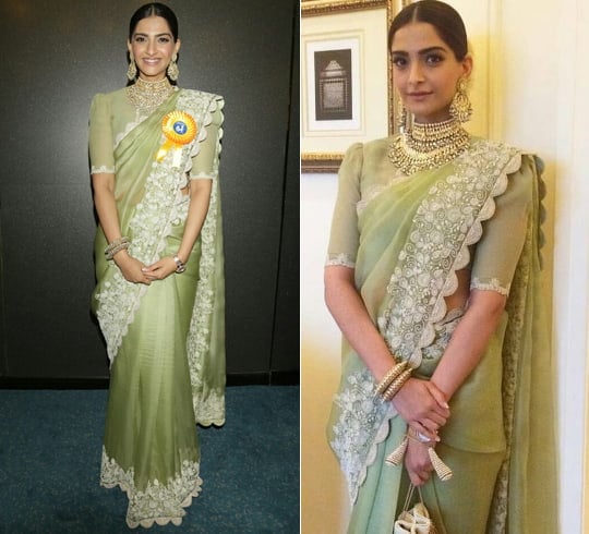 Die besten Looks von indischen Schauspielerinnen in Sarees  