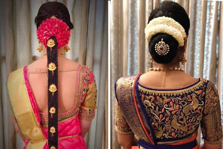 Indian traditional bridal hairstyles south Best South