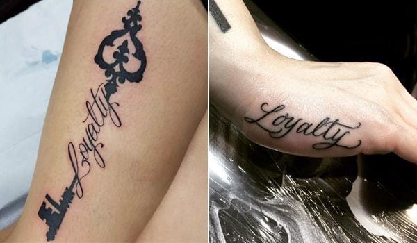 6 Stunning Loyalty Respect Ambigram Tattoo  Psycho Tats