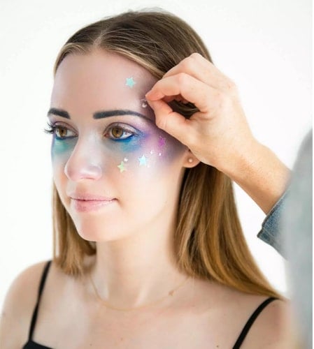 galaxy face makeup